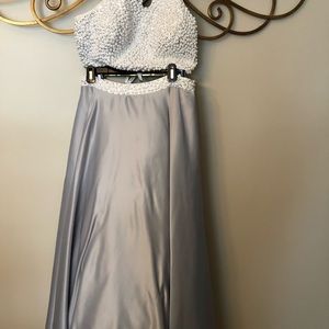 Two piece prom dress